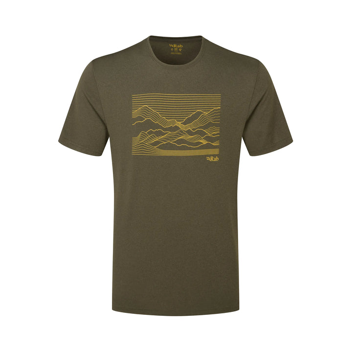 Rab Mantle Outline Tee Mens Army