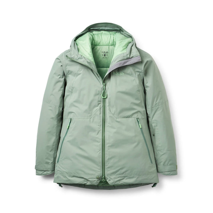 Rab Optical Down Jacket Womens Dark Fig Green