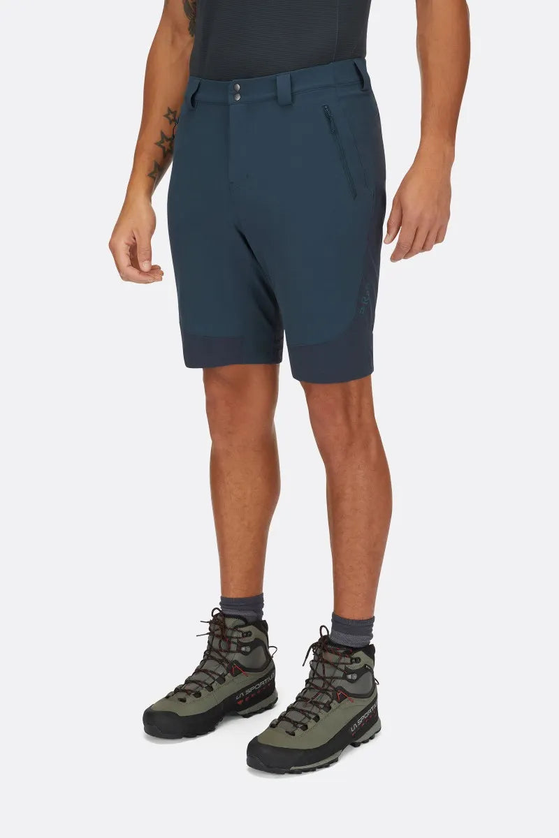 Rab Torque Mountain Shorts Tempest Blue/Deep Ink (8" inseam)