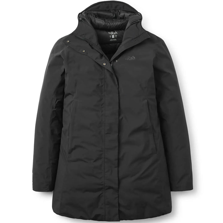 Rab Valiance Parka Down Waterproof Jacket Womens Black