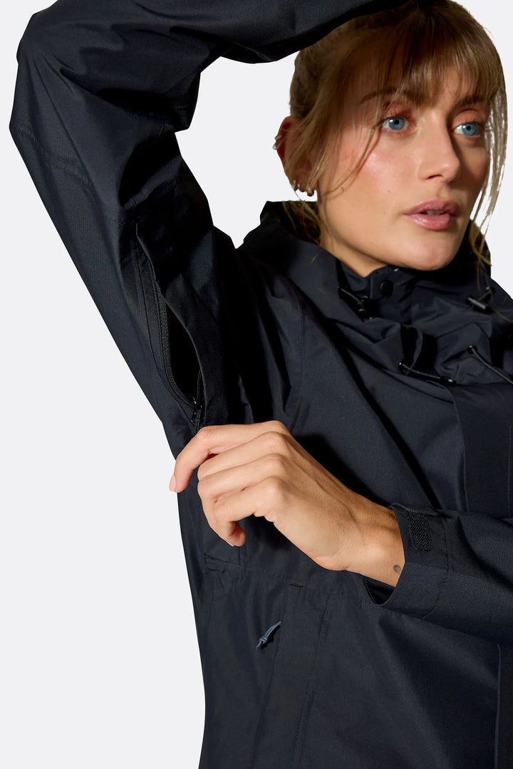 Rab Downpour Jacket Womens Black