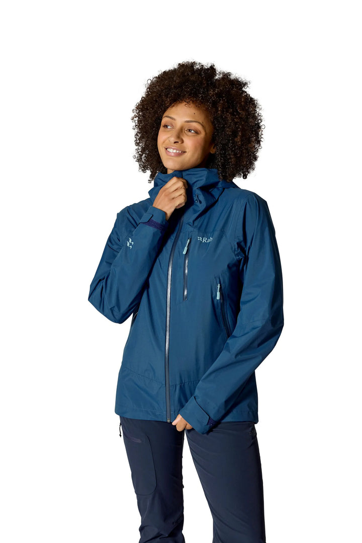 Rab Downpour Mountain Jacket Womens Tempest Blue