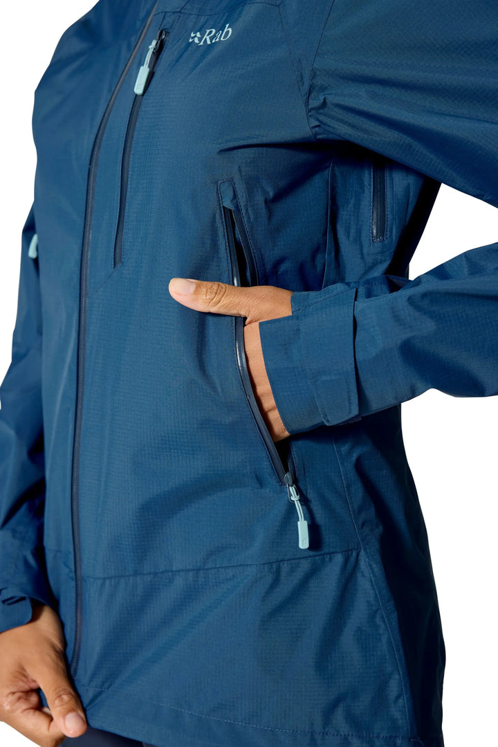 Rab Downpour Mountain Jacket Womens Tempest Blue