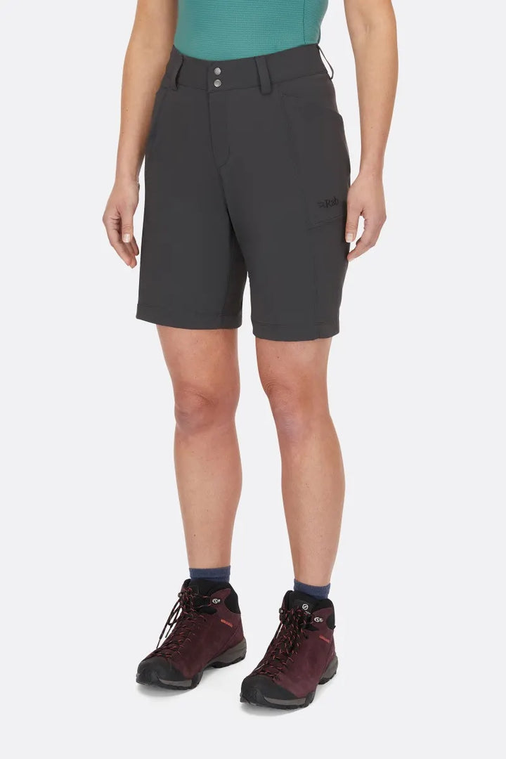 Rab Incline Light Shorts Womens Anthracite (Inseam 8")