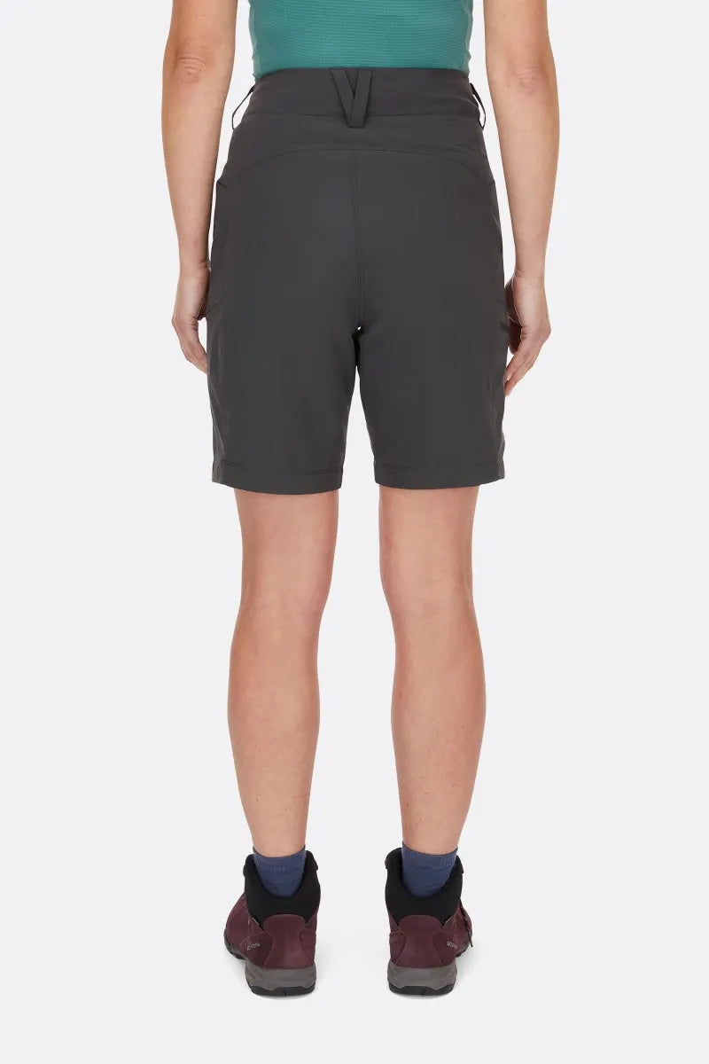 Rab Incline Light Shorts Womens Anthracite (Inseam 8")