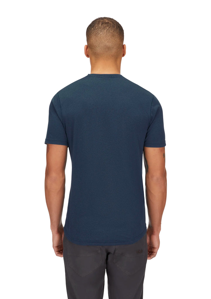 Rab Mantle Outline Tee Mens Tempest Blue