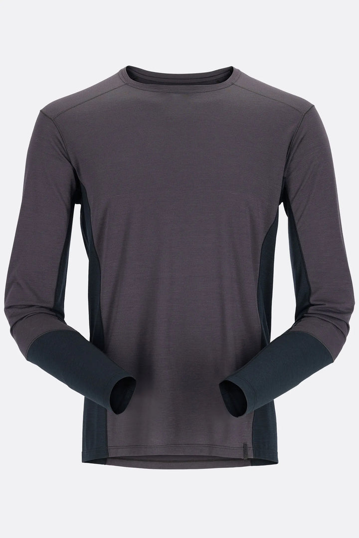 Rab Mens Syncrino Base Long Sleeved Tee Graphene
