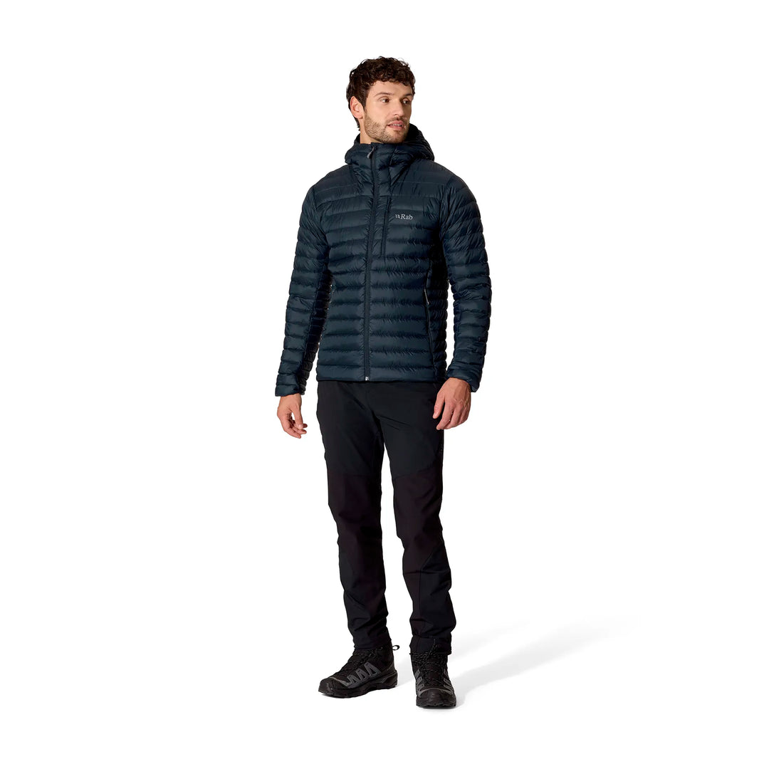 Rab Microlight Alpine Hoody Down Jacket Mens Galaxy Blue