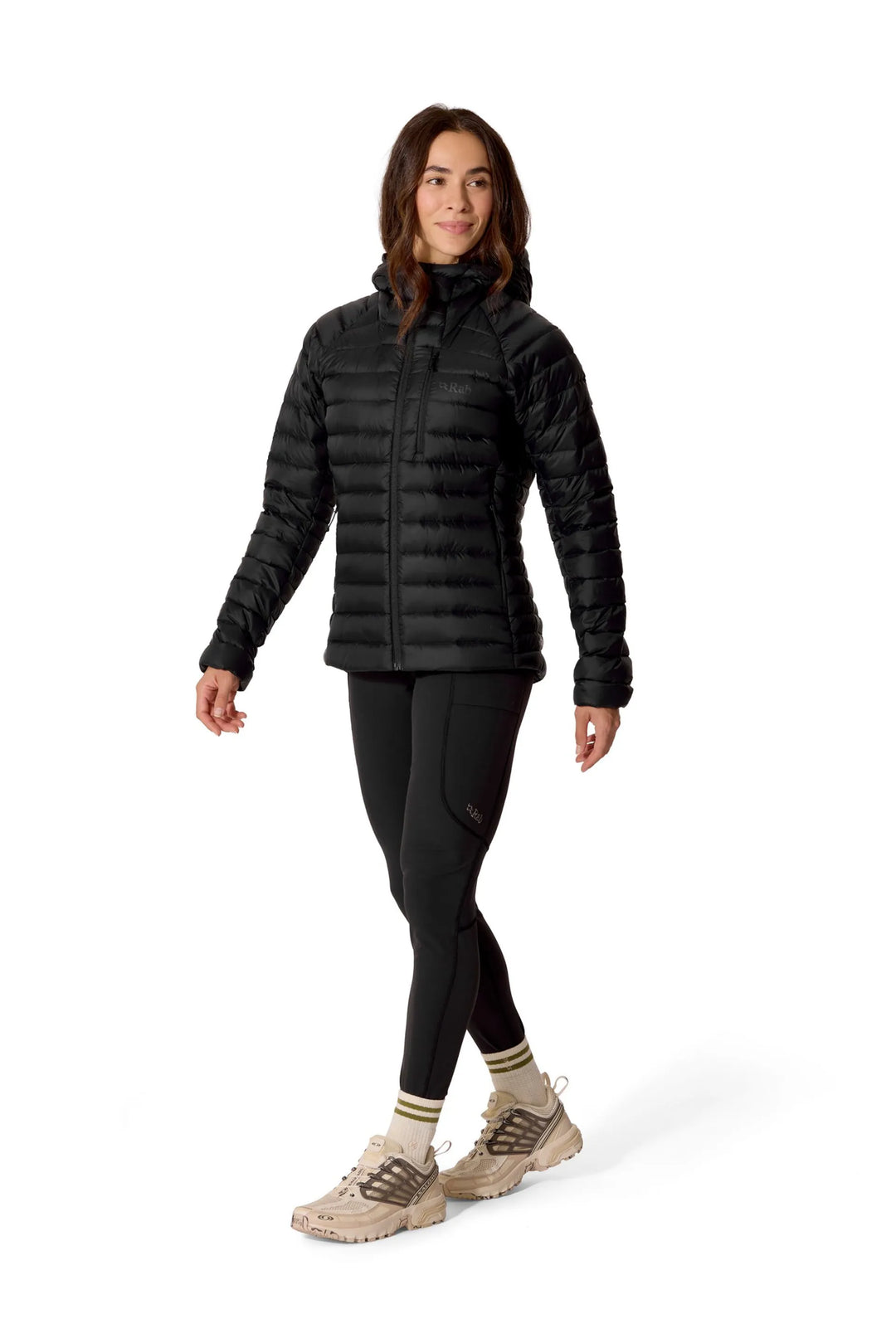 Rab Microlight Alpine Hoody Down Jacket Womens Black