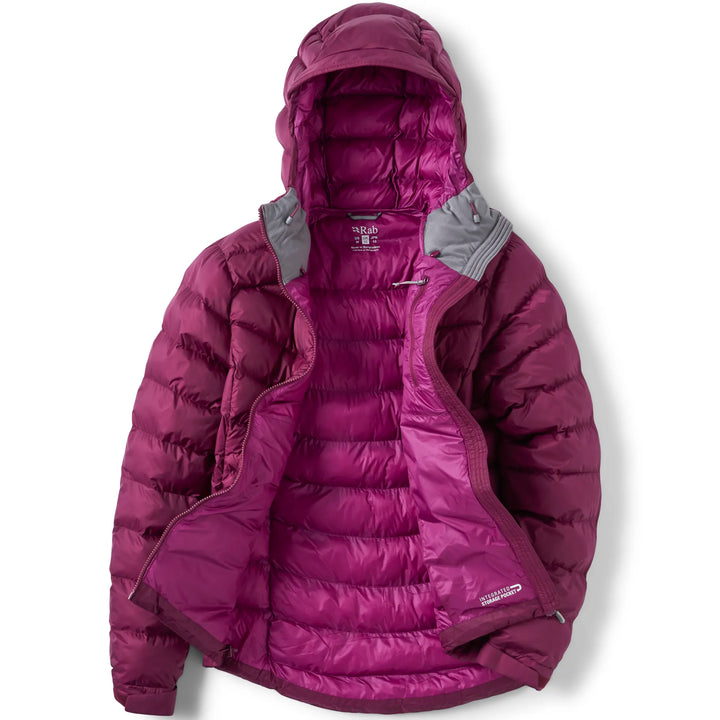 Rab Nebitron Pro down Jacket Womens Mulberry