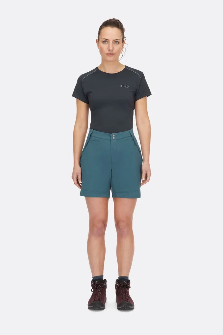 Rab Torque Mountain Shorts Womens 6" Inseam Orion Blue