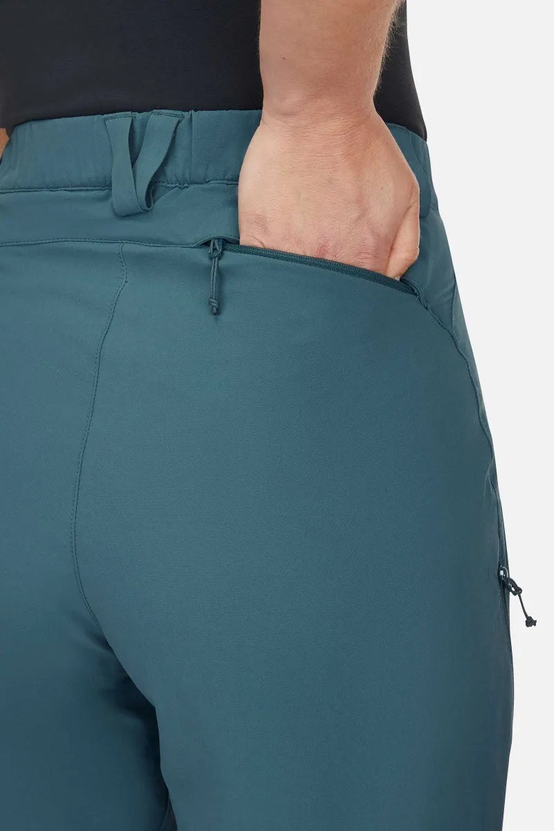 Rab Torque Mountain Shorts Womens 6" Inseam Orion Blue