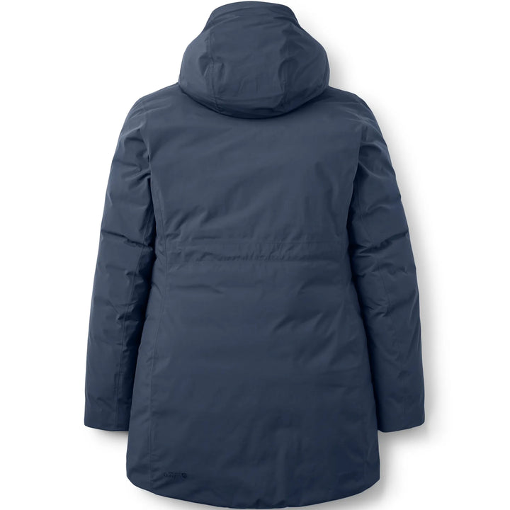 Rab Valiance Parka Down Waterproof Jacket Womens Galaxy Blue