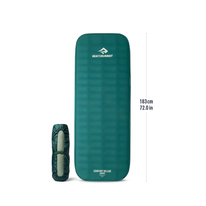Sea To Summit Comfort Deluxe Self Inflating Mat Regular Wide Rain Forest