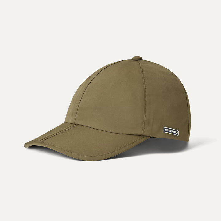 Sealskinz Salle Waterproof Mens Foldable Peak Cap Olive