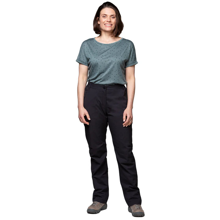 Sprayway Walking Rainpant Womens Short Leg Black