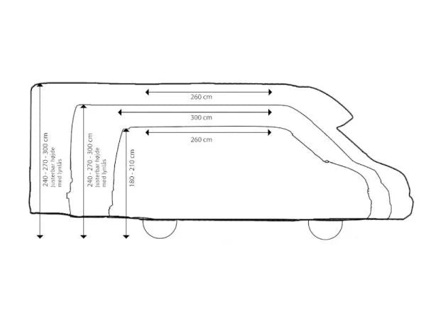 Telta Core 330 Campervan Tall Tunnel