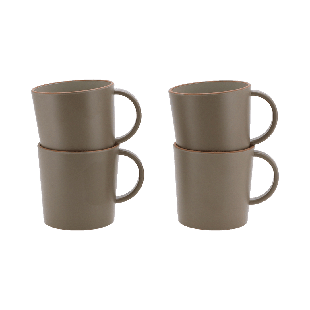 Travellife Avila Mug 4pc Taupe Brown