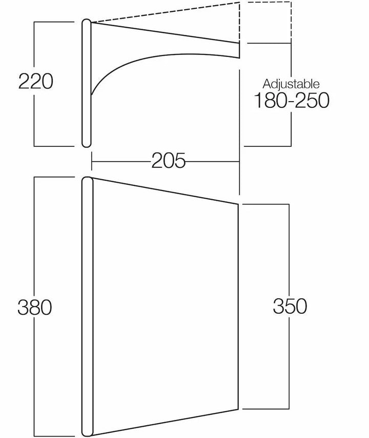Vango AirBeam Sky Canopy for Caravan & Motorhomes 3.5m