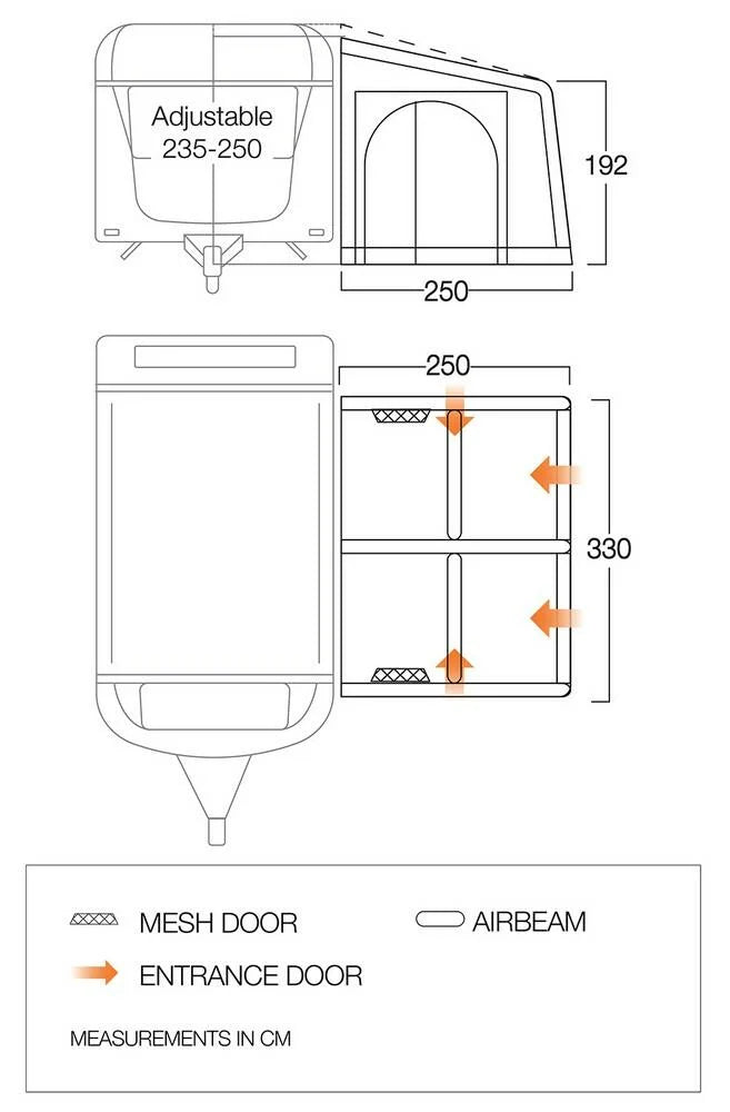 Vango Balletto Air 330 Elements Shield