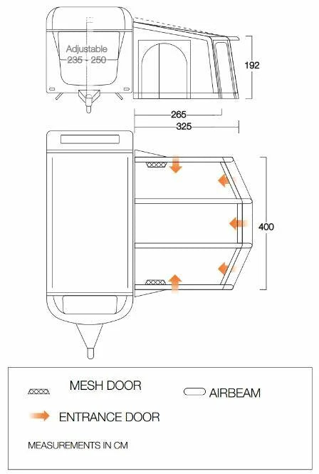 Vango Tuscany Air 400 Elements Proshield