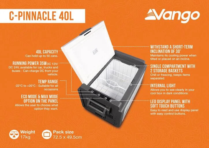 Vango CPinnacle 40L Cool Box