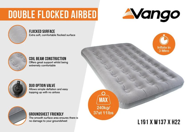 Vango Double Flocked Airbed