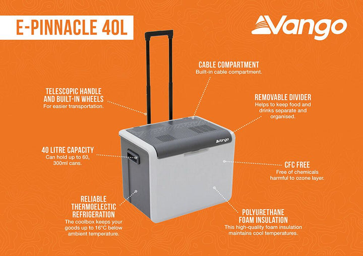 Vango EPinnacle 40L Cool Box
