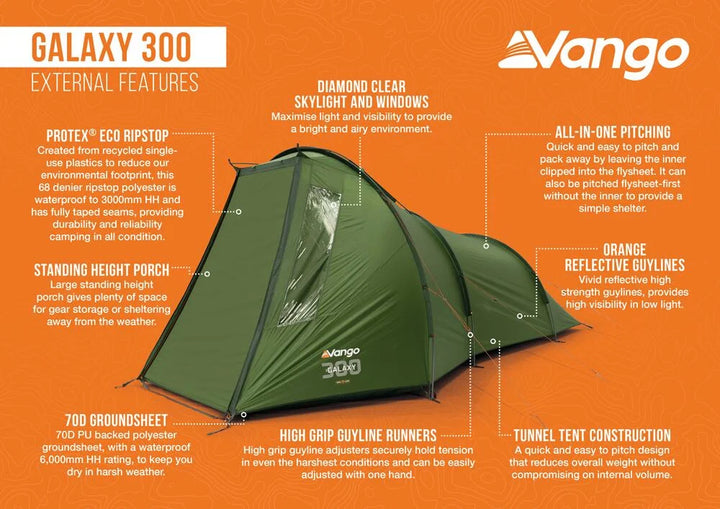 Vango Galaxy 300 Forest Green