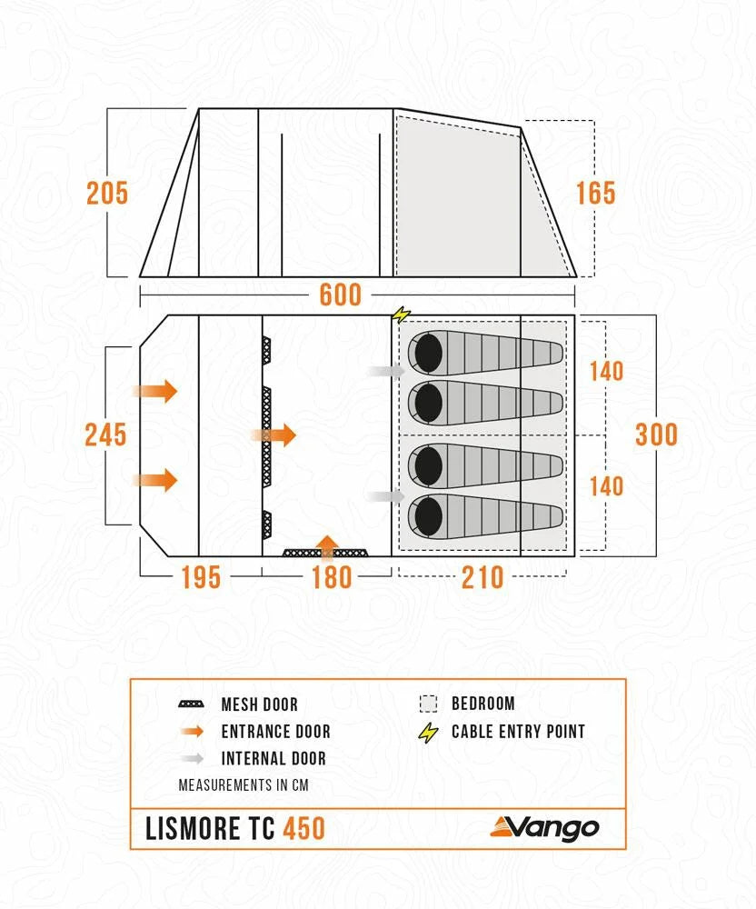 Vango Lismore TC 450 Package