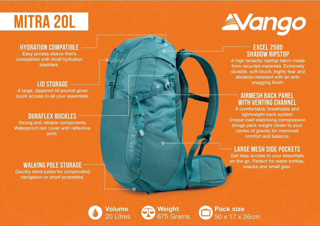 Vango Mitra 20L Everglade Green