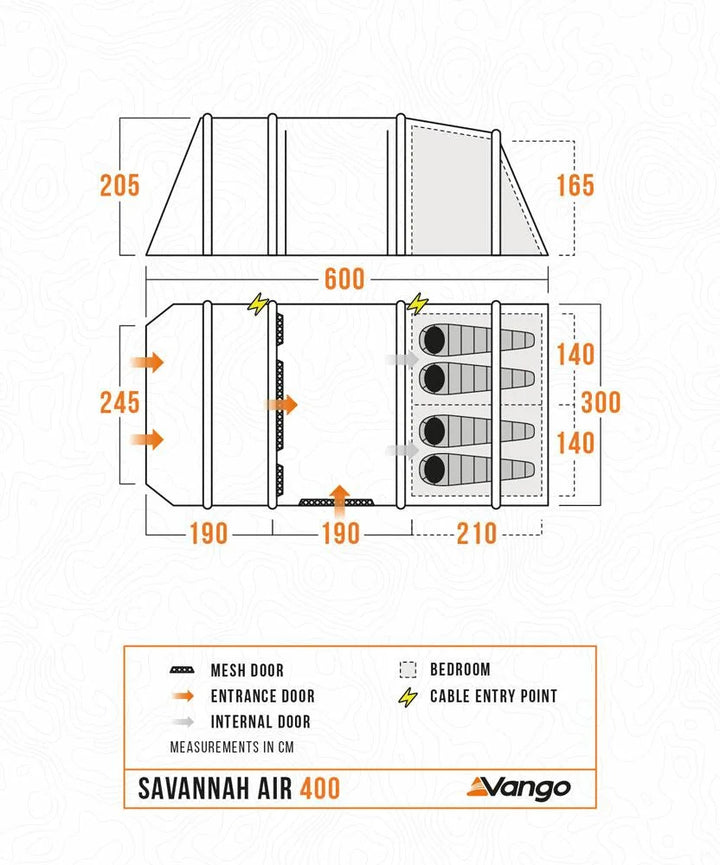 Vango Savannah Air 400 Package
