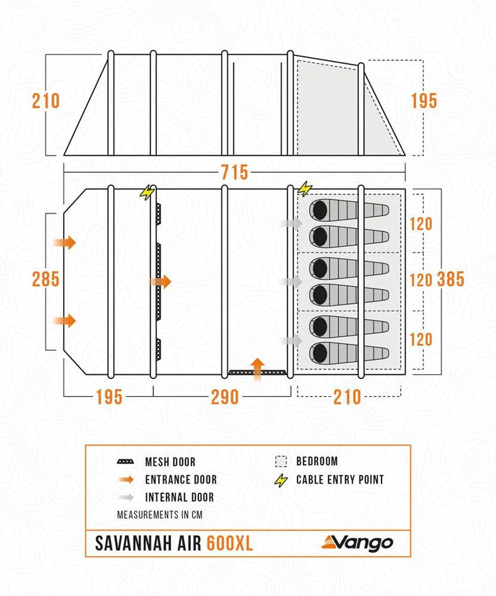 Vango Savannah Air 600XL Package