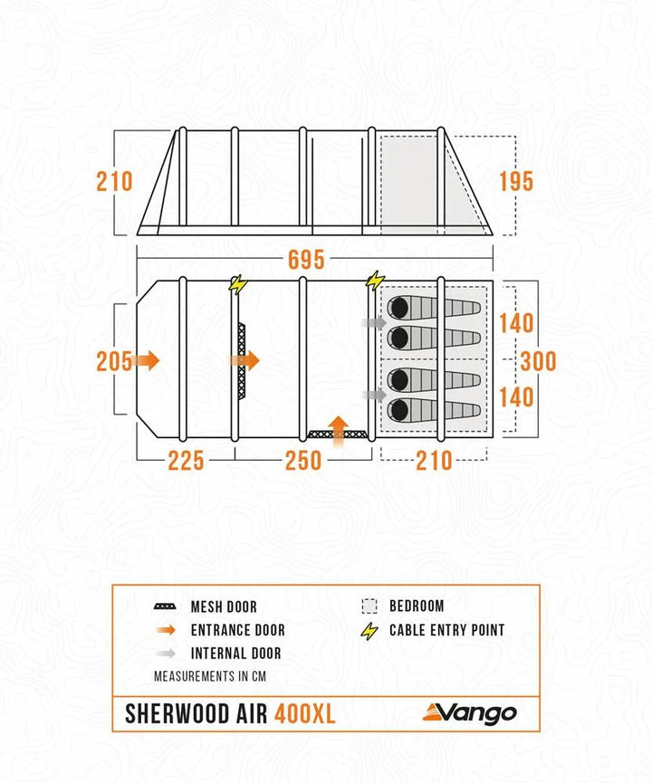 Vango Sherwood Air 400XL Package