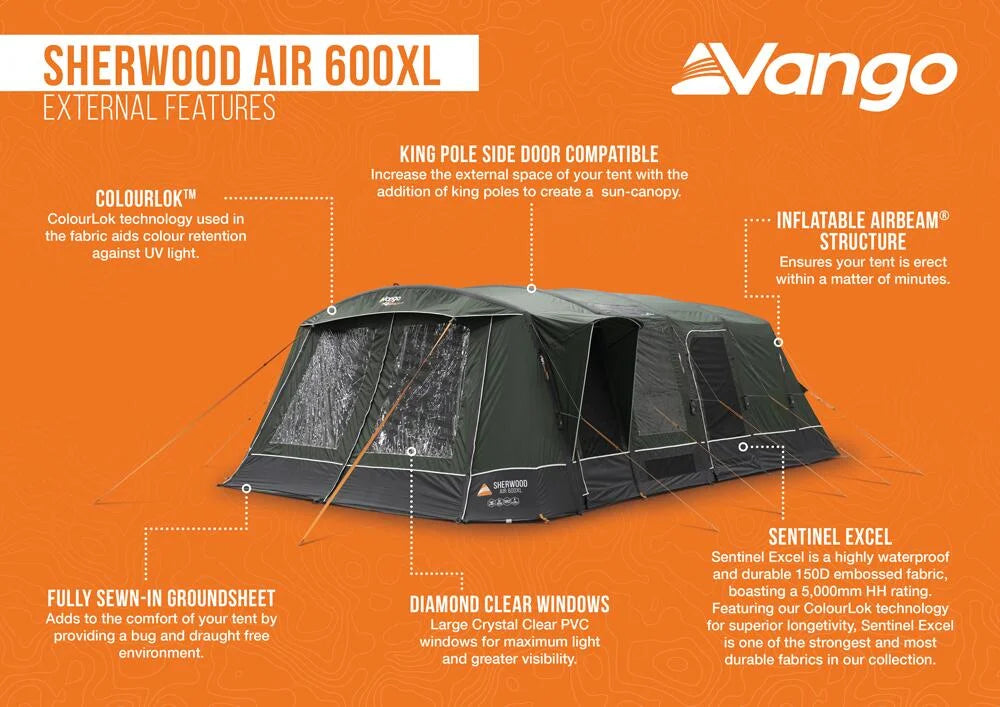 Vango Sherwood Air 600XL Package