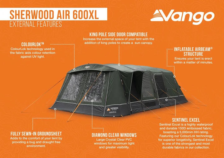 Vango Sherwood Air 600XL Package