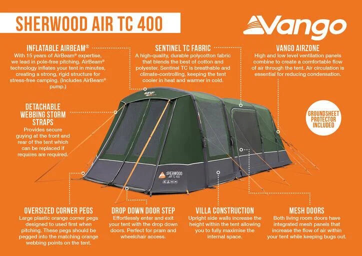 Vango Sherwood Air TC 400 Package
