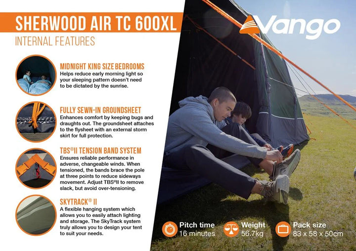 Vango Sherwood Air TC 600XL Package