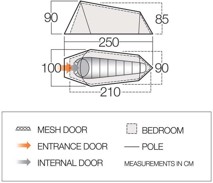 Vango Soul 100 Deep Blue
