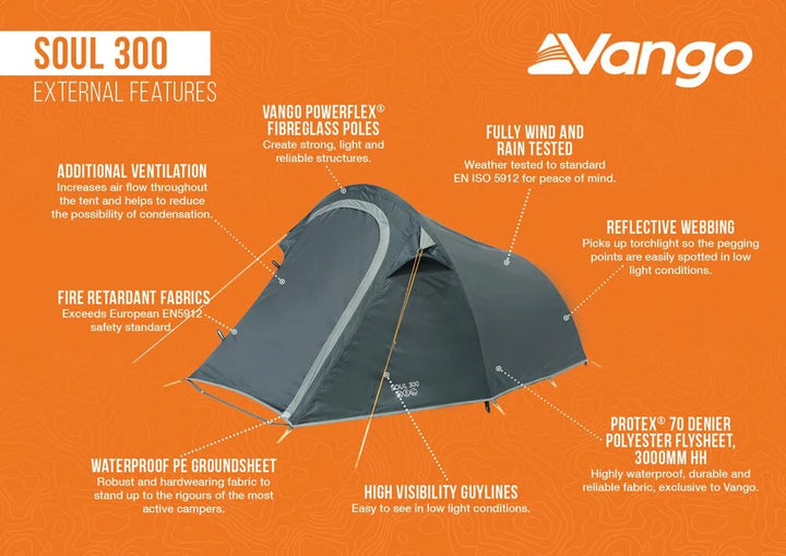 Vango Soul 300 Deep Blue