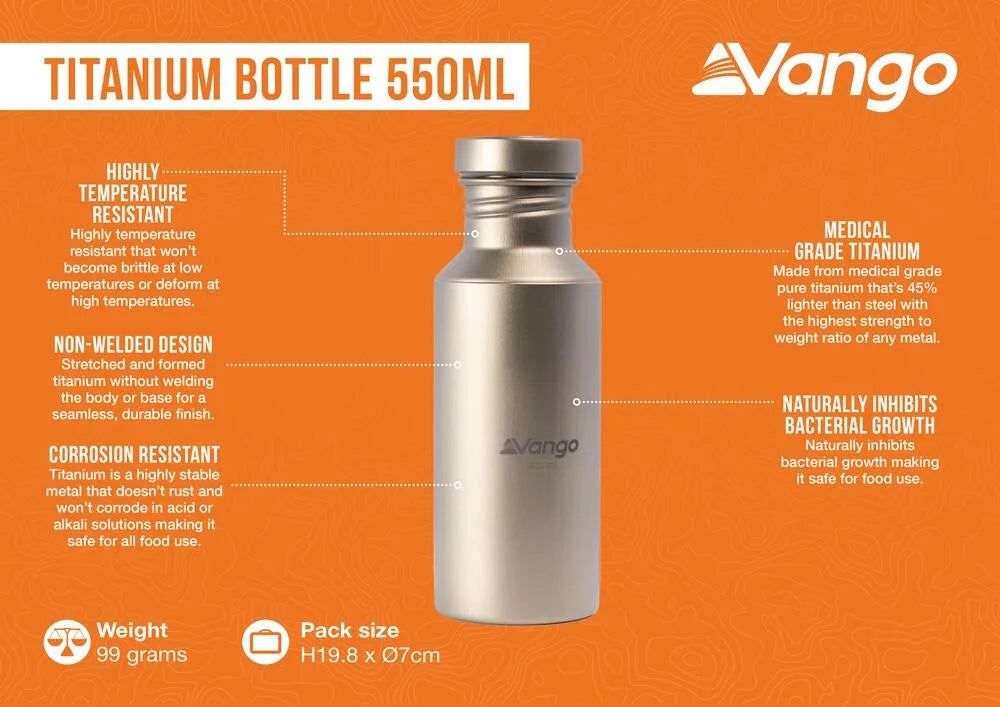 Vango Titanium Bottle 550ml