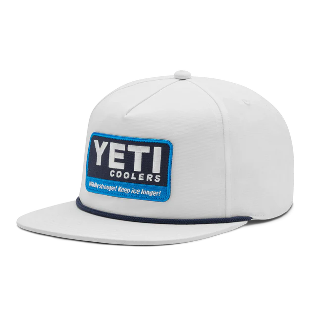 YETI Wildly Stronger 20 Flat Brim Rope Hat White