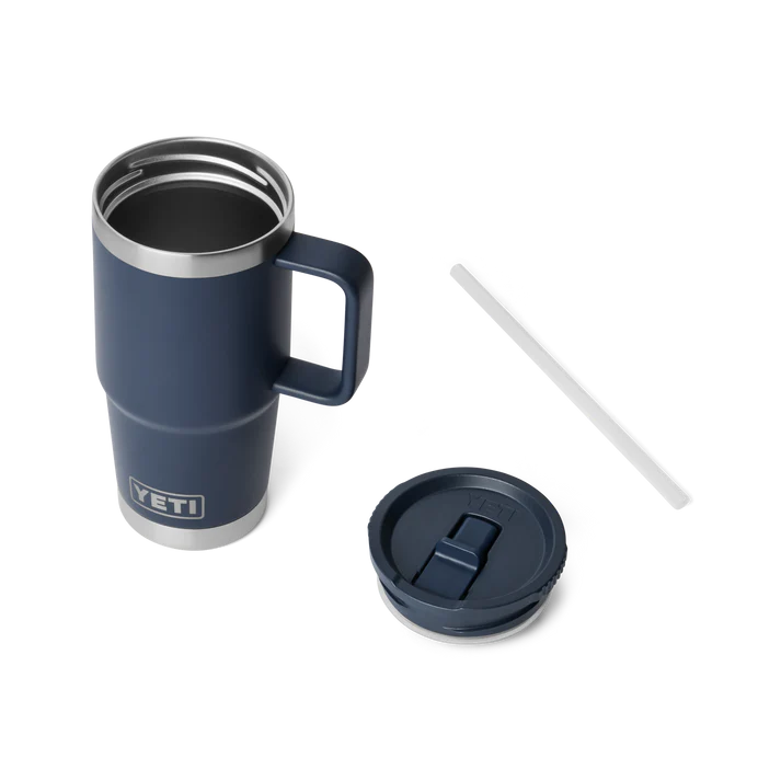 YETI Rambler 20oz Travel Straw Mug Navy