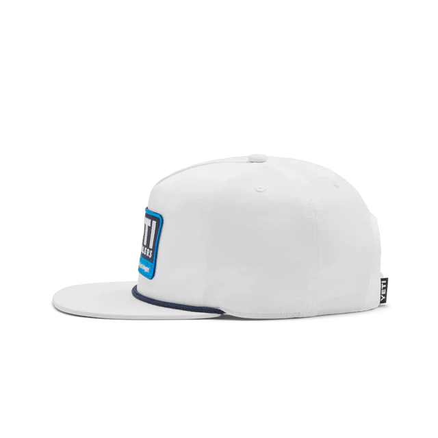 YETI Wildly Stronger 20 Flat Brim Rope Hat White