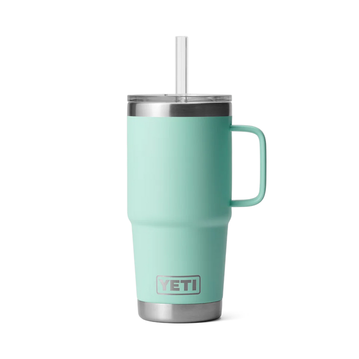 Yeti Rambler 25oz Straw Mug Seafoam