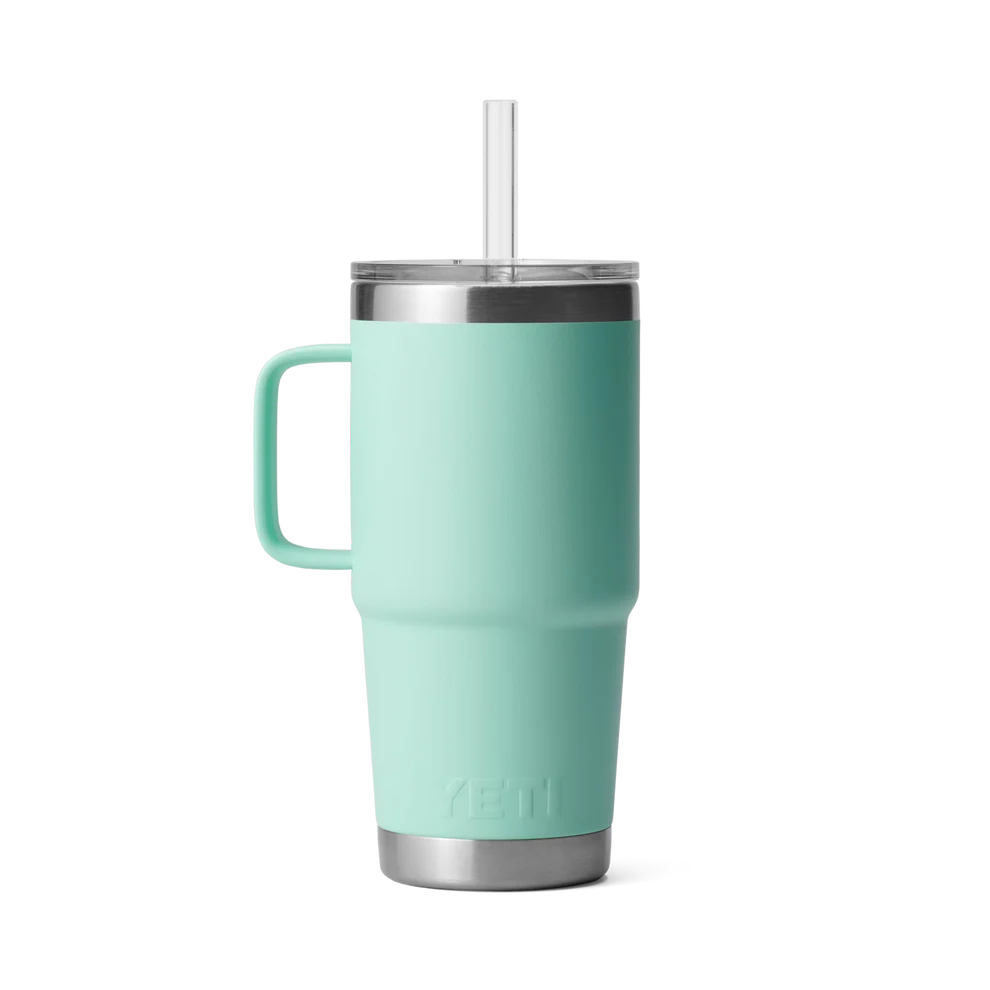 Yeti Rambler 25oz Straw Mug Seafoam