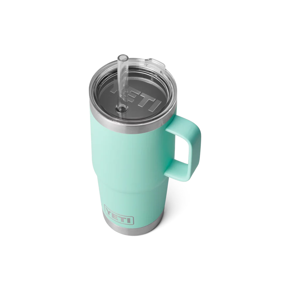 Yeti Rambler 25oz Straw Mug Seafoam