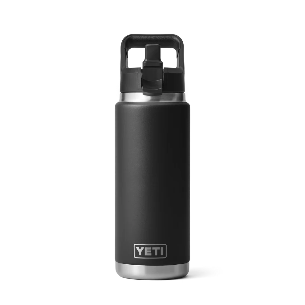 Yeti Rambler 26oz Straw Bottle Black