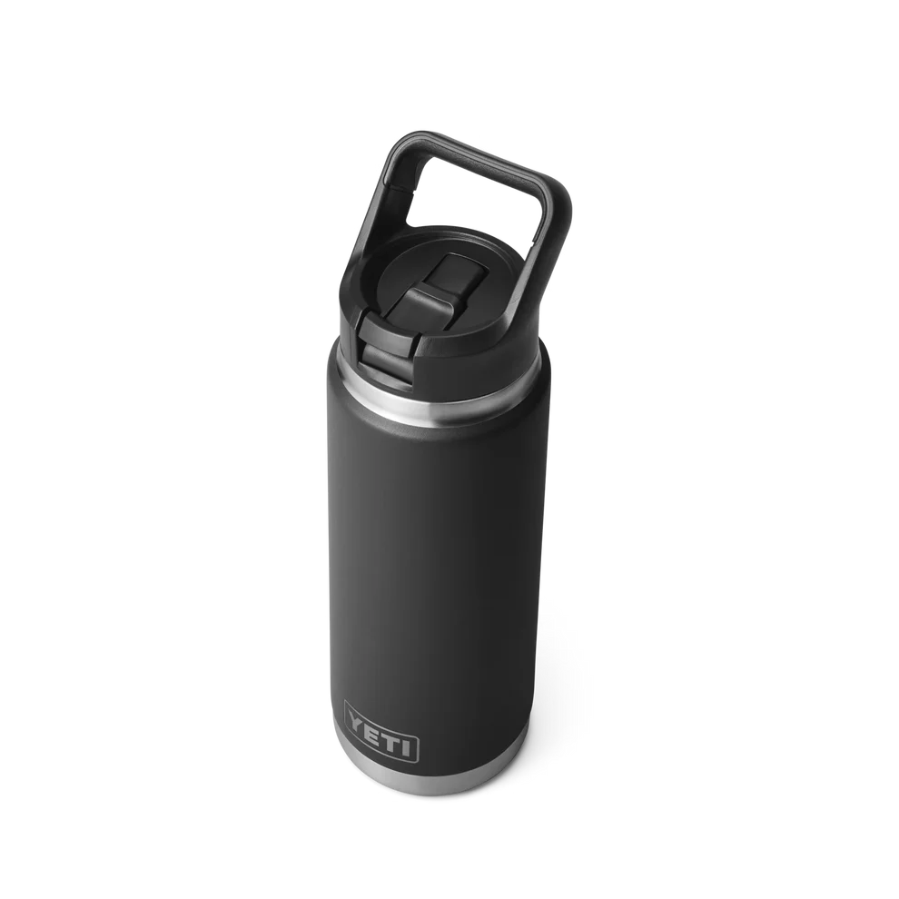 Yeti Rambler 26oz Straw Bottle Black