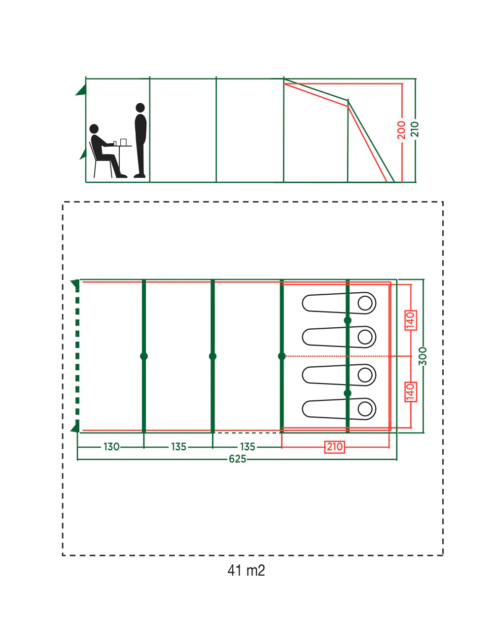 Coleman Castle Pines 4L Blackout Tent 2023 Unboxed
